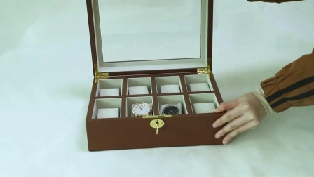 Boîte de montre en cuir PU de luxe faite sur mesure, emballage, boîte-cadeau, boîte à bijoux