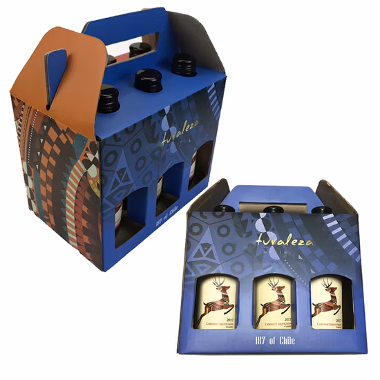 Boîte de transport de bière en papier pliable, paquet de six ou quatre, boîte de transport de bouteilles de vin et de bière, boîte de vin