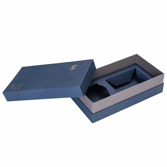 Le logo de conception personnalisé a imprimé la boîte en bois de coffret cadeau d'emballage de parfum de luxe